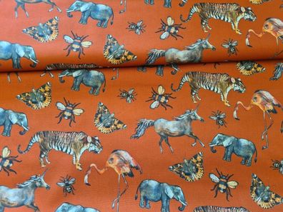 Baumwolle Zoology by Poppy Terra