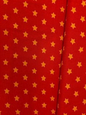 Baumwolle Sterne Rot/Orange