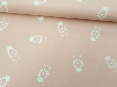 Dekostoff Canvas Druck Inka salmon