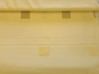 Dekostoff mit Aufgesticken Vierecken creme