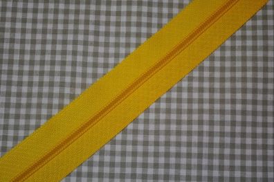Endlosreißverschluss 3 mm gelb