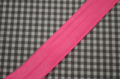 Elastisches Einfassband 20 mm neon pink