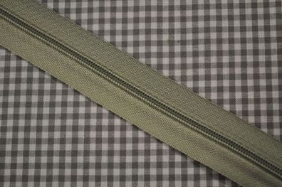 Endlosreißverschluss 3 mm grau/grün