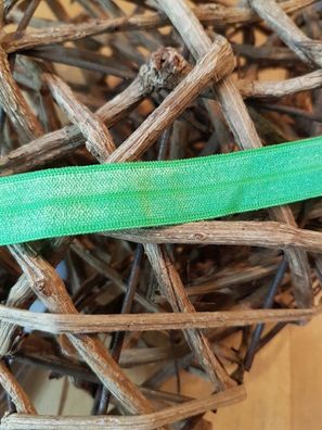 Elastisches Einfassband 15 mm hell neongrün (22)