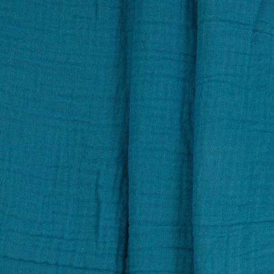 Double Gauze (Musselin) uni aqua