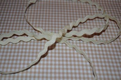 Zackenlitze 5mm creme