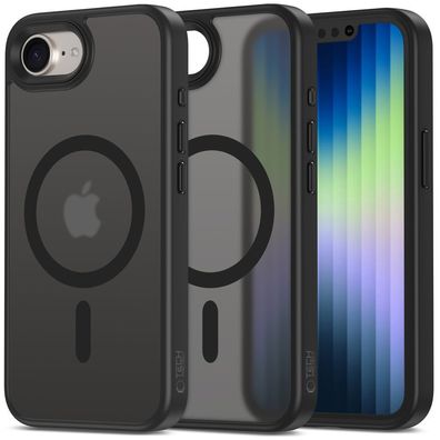 Tech-Protect MagMat Mag kompatibel mit Apple iPhone 17e Mattschwarz Handyhülle