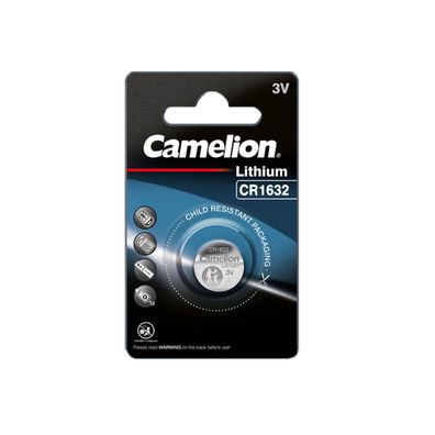 Camelion CR1632 CR 1632 3V Lithium Knopfzellen Batterie 1er Blister