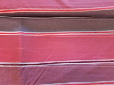 Gardinenstoff Chiffon 25 Bordaux Streifen breit schmal