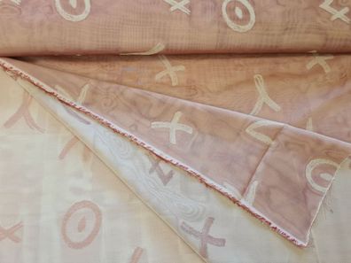 Gardinenstoff Chiffon 28 Altrosa YX7O