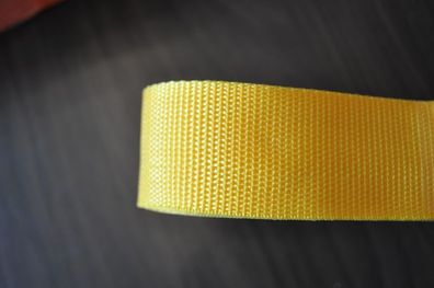 Gurtband 40 mm Gelb