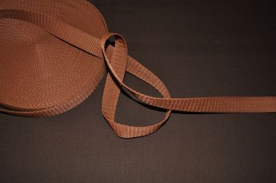 Gurtband 20 mm braun