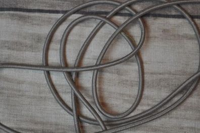 Gummikordel rund 3 mm hellbraun