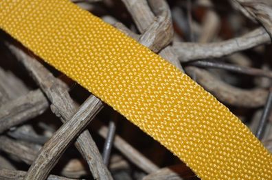 Gurtband 20 mm sonnengelb