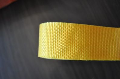 Gurtband 50 mm Gelb