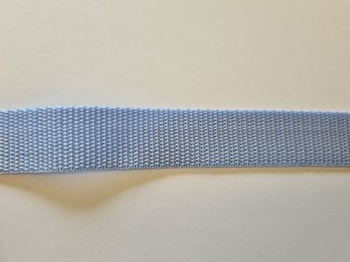 Gurtband 2mm Dick 25mm breit Hellblau