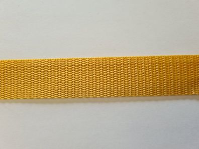 Gurtband 2mm Dick 25mm breit Ocker