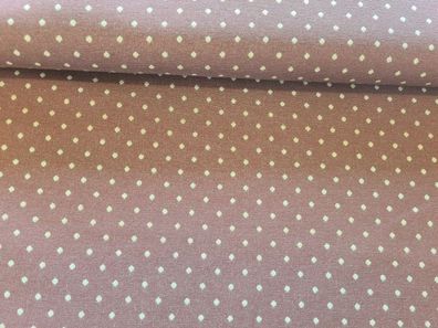 Gobelin Punkte Braun Creme