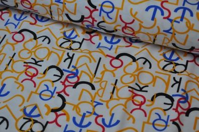 Jersey Buchstaben weiß