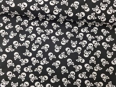Jersey Totenkopf schwarz/weiß