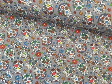 Jersey Skulls grau/bunt