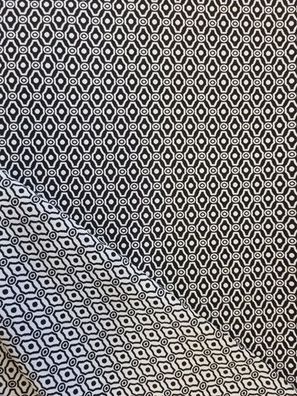 Jacquard Jersey Dobby Minimals Schwarz 2
