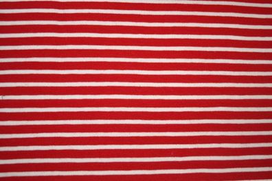 Jersey Streifen breit/schmal rot/weiß