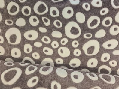 Mikrofleece Crazy Donuts Mauve