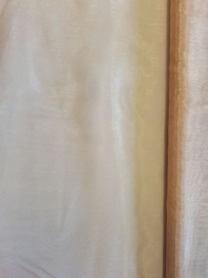 Organza uni Lederbraun