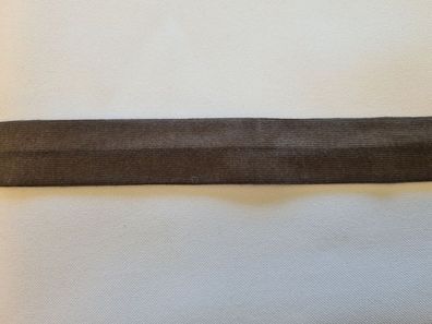 Jersey Schrägband 20 mm Dunkelbraun