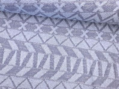 Strick mit Lurex blau