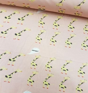 Single Jersey Giraffenflirt Rosa C. Pauli GOTS
