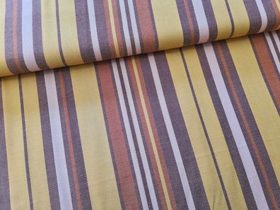 Viscose Streifen Senf/Ocker