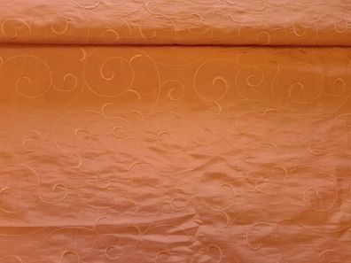 Taft mit gestickten Wellen Rosa