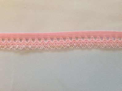 Unterwäschengummi/Rüschengummi 15mm Rosa