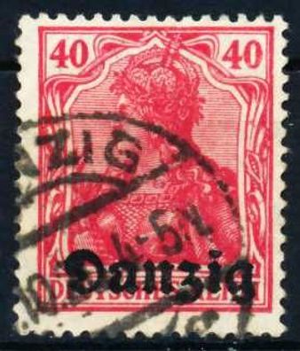 DANZIG 1920 Nr 6 gestempelt X4BD552