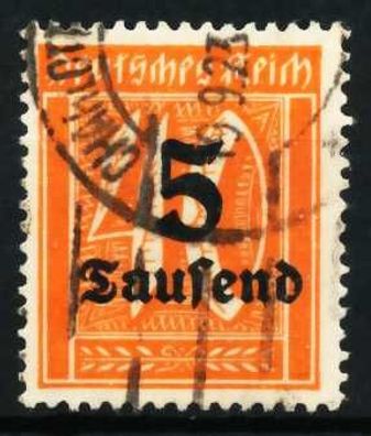 D-REICH INFLA Nr 277 gestempelt X6B4402