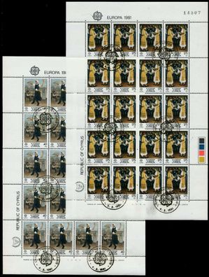 ZYPERN Nr 547KB-548KB zentrisch gestempelt S039B7A