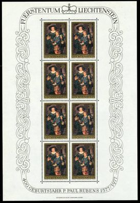 Liechtenstein BLOCK Kleinbogen Nr 655KB-657KB ungebraucht X6ACB2E