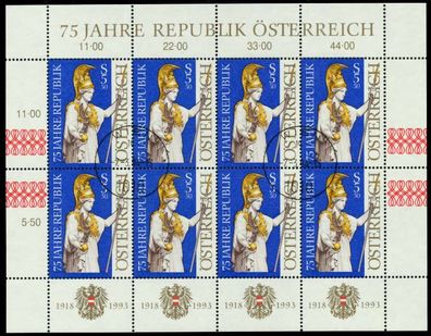 Österreich BLOCK Kleinbogen 1990-1999 Nr 2113 Z S1C8EBE