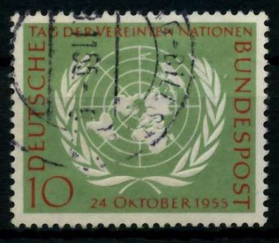 BRD 1955 Nr 221 gestempelt X6ED1E2