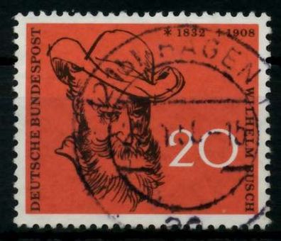 BRD 1958 Nr 282 gestempelt X6ED2AE