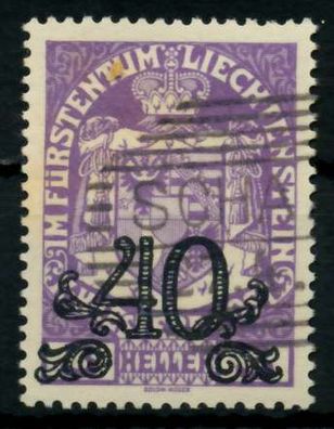 Liechtenstein 1920 Nr 14 gestempelt X6F6E32