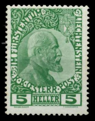 Liechtenstein 1912 Nr 1x ungebraucht X6F6EBA