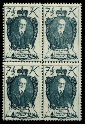 Liechtenstein 1920 Nr 38 postfrisch Viererblock X6FBF52