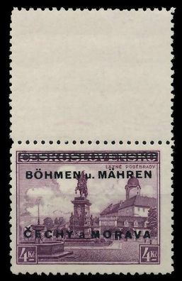 BÖHMEN MÄHREN Nr 17LSo postfrisch SENKR PAAR gepr. X7952D2