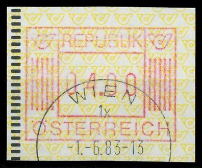 Österreich Automatenmarken Nr ATM 1-4S gestempelt S560686