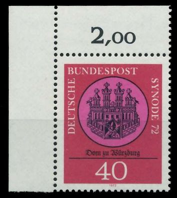 BRD 1972 Nr 752 postfrisch ECKE-OLI X7FD672
