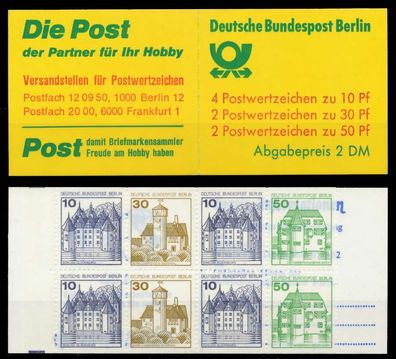 BERLIN Markenheftchen Nr MH 11dcoZ postfrisch S638856