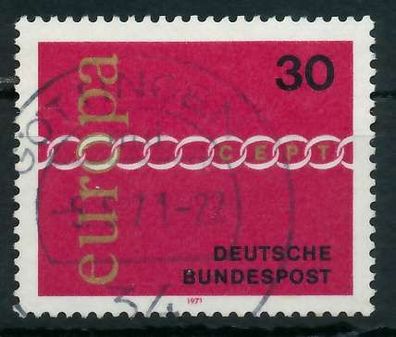 BRD BUND 1971 Nr 676 zentrisch gestempelt X8369C2